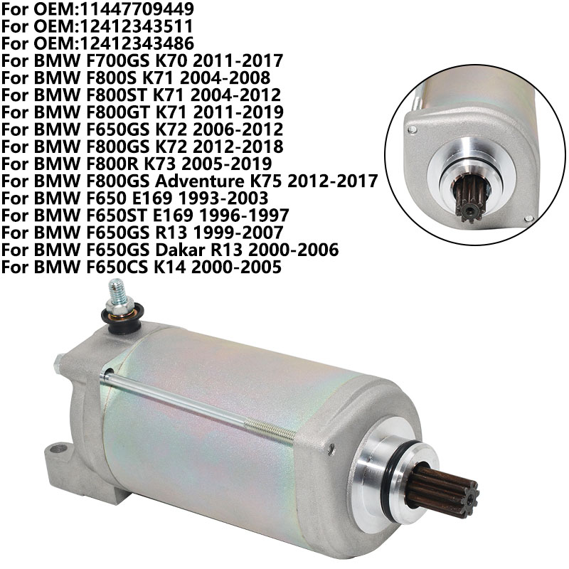 Motorcycle Starter Motor - Starter sepeda Motor untuk BMW F800ST